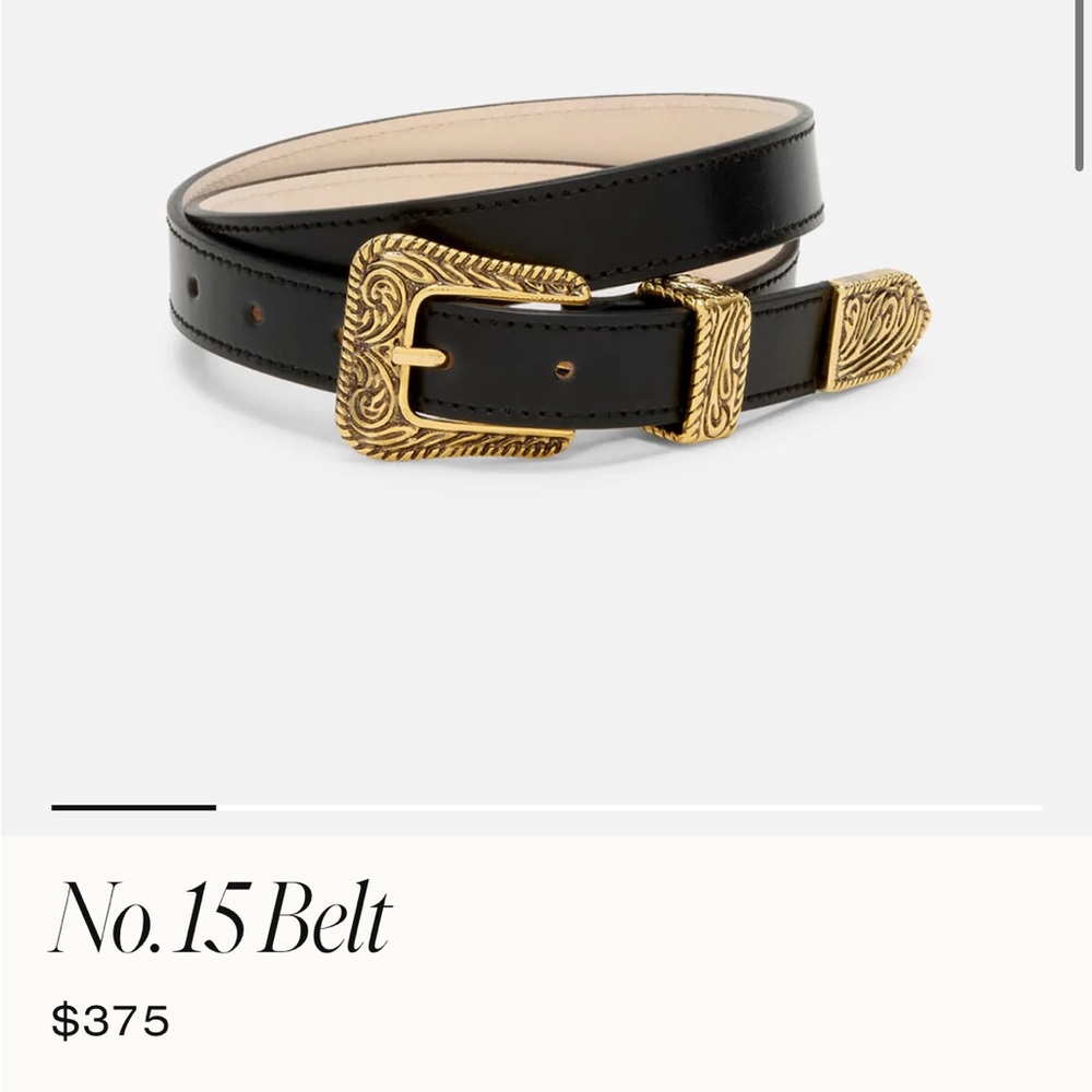 AUREUM Black and Gold Women's Belt No. 15